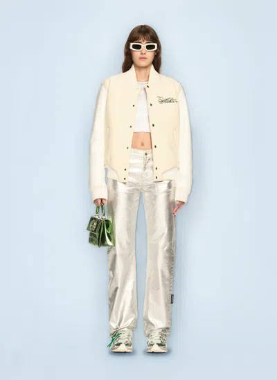 Off-white Rose Valley Varsity Jacket