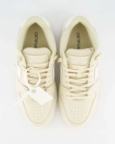 Off-white Round-collar Short-sleeve Low-cut Casual Shoes In White