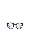 Off-white Round Frame Glasses In White