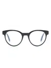Off-white Round-frame Glasses In Black