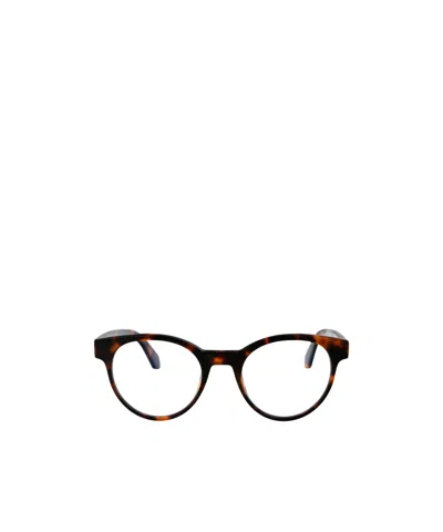 Off-white Round Frame Glasses In Black