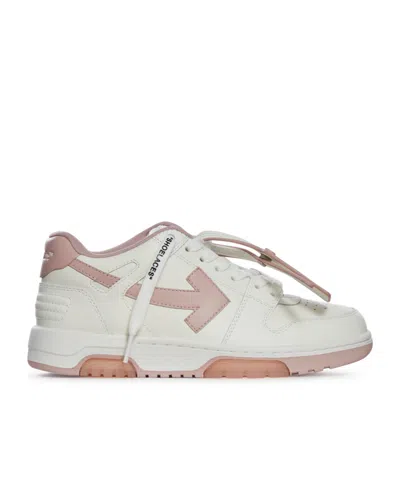 Off-white Round Head Low-cut Casual Shoes In White