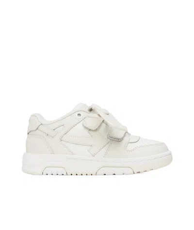 Off-white Round Head Low-cut Casual Shoes In White