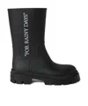 Off-white Round-head Rain Boots In Black