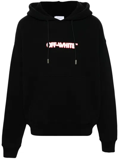 Off-white Round-logo Hoodie In Multicolor