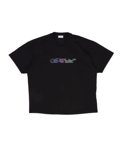 Off-white Round Neck Short Sleeve T-shirt In Black