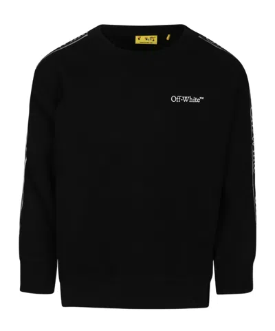 Off-white Round-neck Sweater In Black