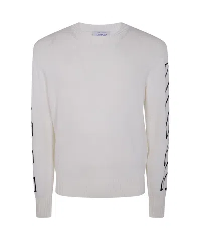 OFF-WHITE OFF-WHITE DIAG OUTLINE CREWNECK JUMPER