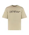 Off-white Cotton Crew-neck T-shirt In Brown