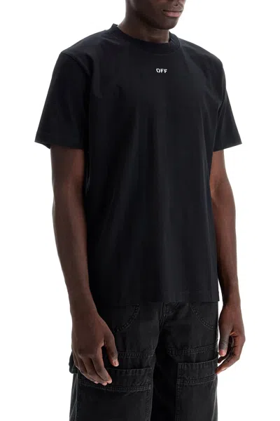 OFF-WHITE "ROUND-NECK T-SHIRT WITH OFF