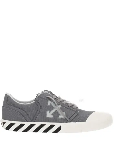 OFF-WHITE OFF-WHITE ROUND TOE LACE-UP SNEAKERS