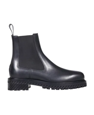 OFF-WHITE OFF-WHITE COMBAT CHELSEA BOOTS