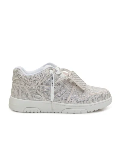 Off-white Round Toe Low-top Casual Shoes In White