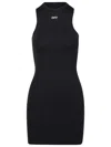 Off-white Rowing Black Polyamide Dress In Black