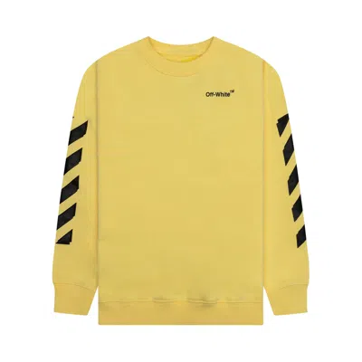 Pre-owned Off-white Rubber Arrow Crewneck 'yellow/black' | Kid's Size 10