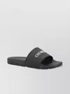 Off-white Rubber Slide Sandals With Clean Design For Everyday Sophistication