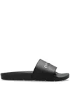 Off-white Bookish Logo-print Slides In Black