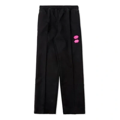 Off-white Rubber Street Logo Retro Sports Pants Black