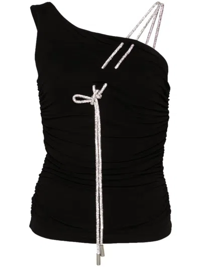 OFF-WHITE RUCHED CREPE TOP