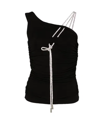 OFF-WHITE RUCHED CREPE TOP