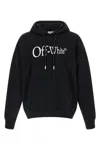Off-white Long Sleeve Hooded Sweatshirt In Black