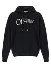 Off-white Long Sleeve Hooded Sweatshirt In Black