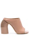 Off-white Runway Spring Sculpted-heel Mules In Neutrals