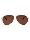 Off-white Ruston L Sunglasses In 7664 Gold Brown