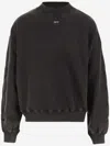 Off-white Off White St. Matthew Crewneck Sweatshirt With Arrow In Black Grey