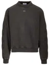 Off-white Off White St. Matthew Crewneck Sweatshirt With Arrow In Black