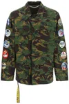 OFF-WHITE OFF-WHITE SAFARI JACKET WITH DECORATIVE PATCHES