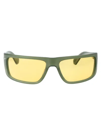Off-white Sage Green Acetate Sunglasses