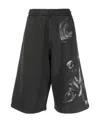 Off-white Off White™ Black Bermuda Shorts S.matthew In Black