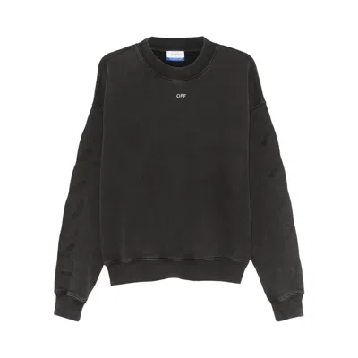 Pre-owned Off-white Saint Matthew Skate Crewneck Sweatshirt 'black/grey' | Men's Size Xl