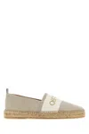 Off-white Sand Canvas Bookish Espadrilles