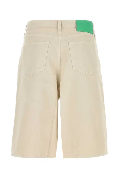 Off-white Sand Cotton Bermuda Shorts In Newbeige