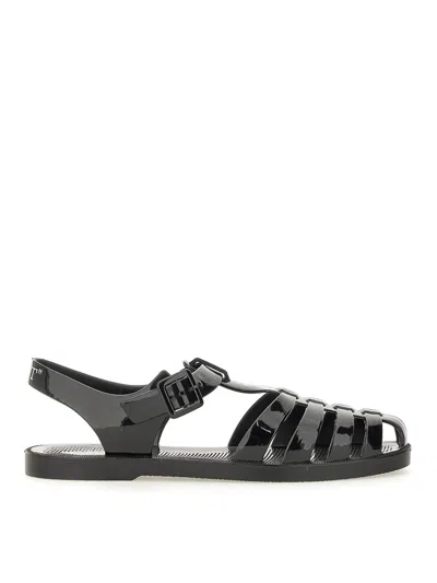 Off-white Black Arrow Pvc Flat Sandals