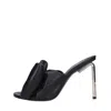Off-white Woman Sandals Black Size 6 Textile Fibers In Nero Neri E Grigi