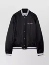 Off-white College Satin Souvenir Bomber Jacket