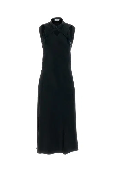 Off-white Satin Dress