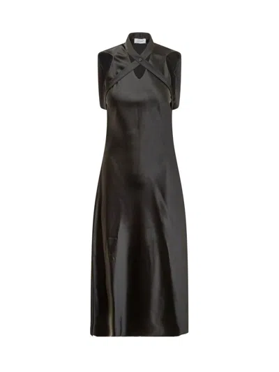 Off-white Satin Dress