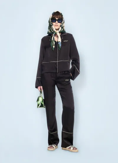 Off-white Satin Pants