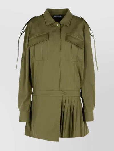 OFF-WHITE 'SAVANA' DRESS BUTTONED CUFFS