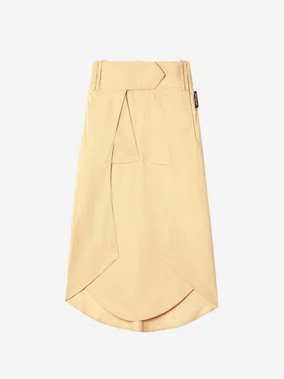 Off-white Savana Midi Skirt In Asymmetrical Shape