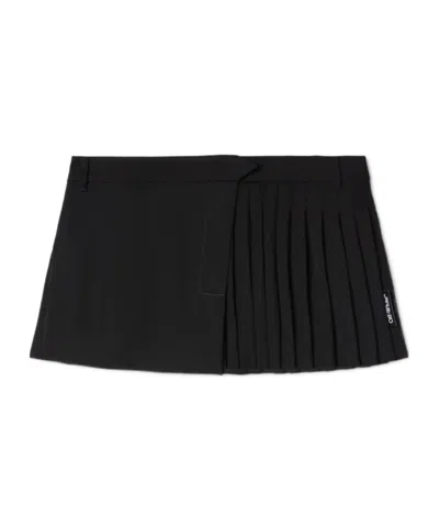 OFF-WHITE OFF-WHITE SAVANA PLEAT DETAILED MINI SKIRT