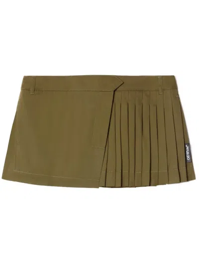 Off-white Savana Mini Skirt In グリーン