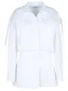 Off-white Off White 'savana' White Cotton Dress In White
