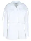 Off-white Off White 'savana' White Cotton Dress In White
