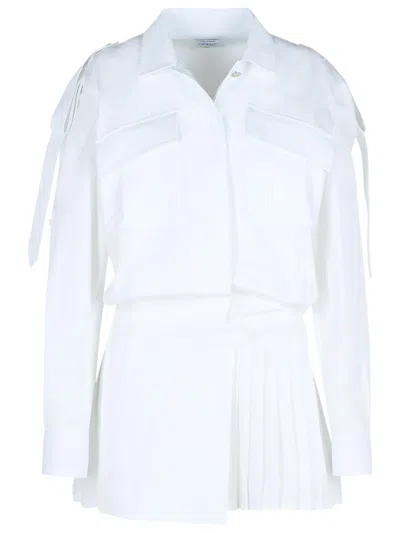 Off-white Off White 'savana' White Cotton Dress