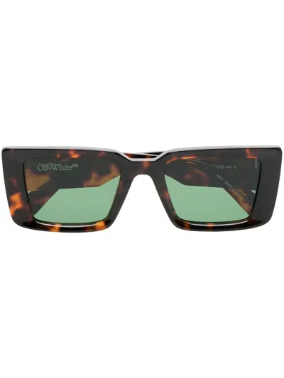 Off-white Sunglasses In Brown